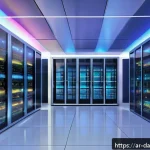 실시간 데이터 처리 아키텍처의 리팩토링 기법 - A sophisticated Middle Eastern data center interior showcasing advanced real-time data flow architec...